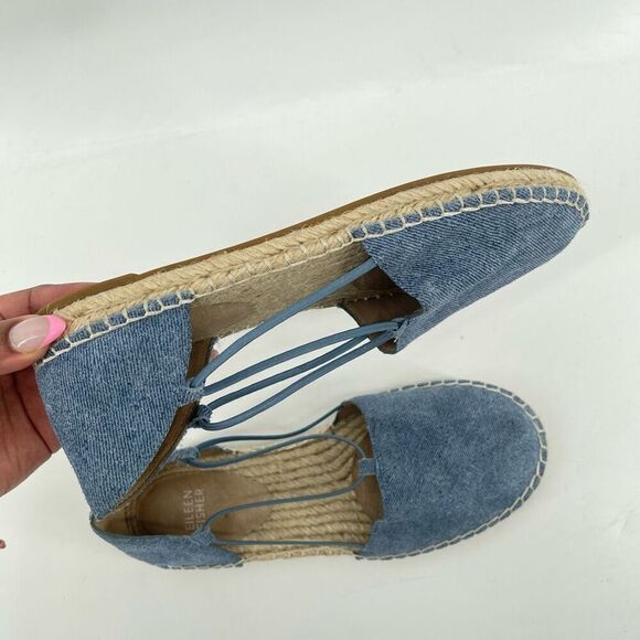 Eileen Fisher Women’s Lee Denim Blue Espadrille Flats | Size 7 Casual Slip-On - Picture 15 of 17